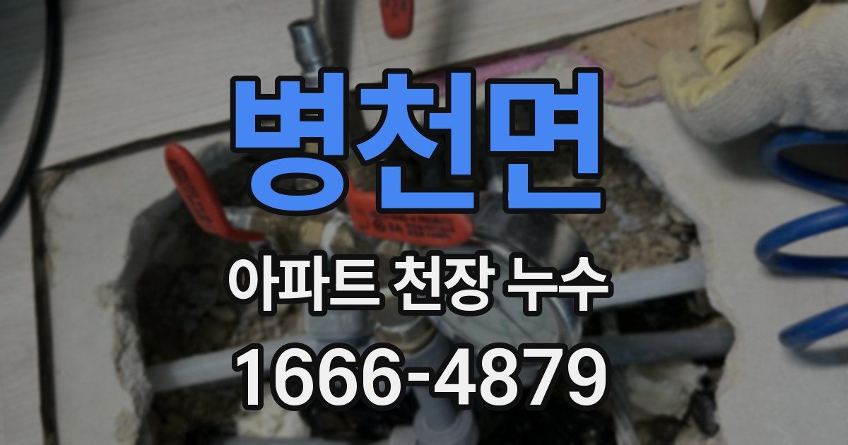 병천면 아파트 천장 누수