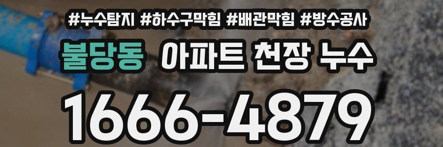 불당동 아파트 천장 누수