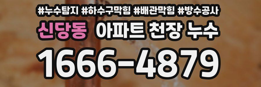 신당동 아파트 천장 누수