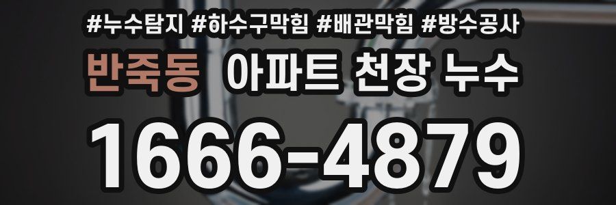 반죽동 아파트 천장 누수