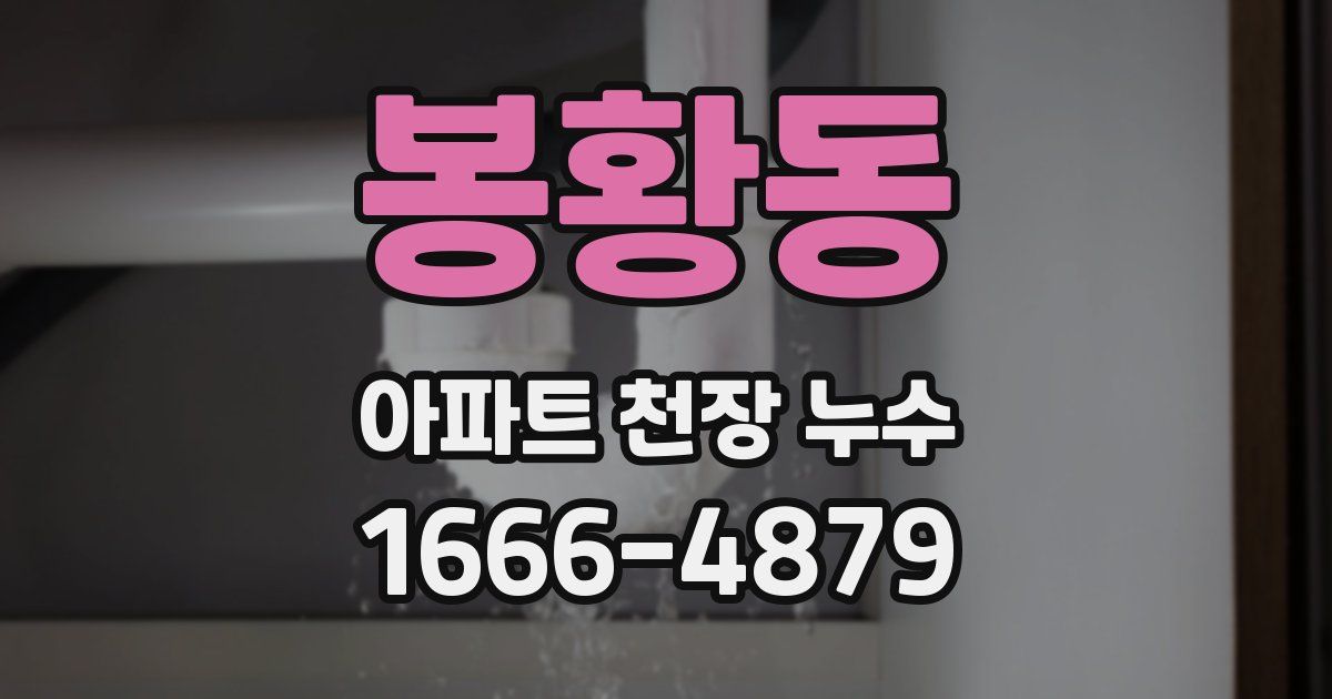 봉황동 아파트 천장 누수
