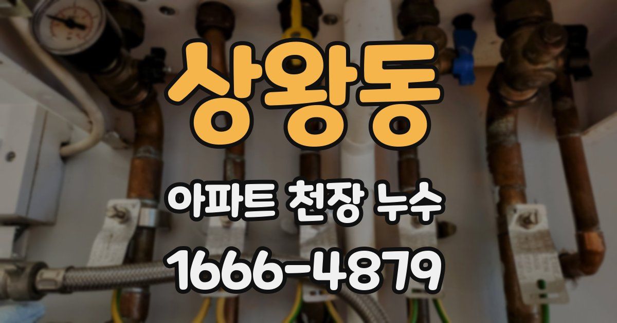 상왕동 아파트 천장 누수
