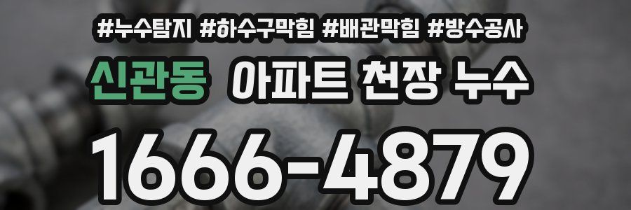 신관동 아파트 천장 누수