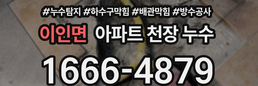 이인면 아파트 천장 누수