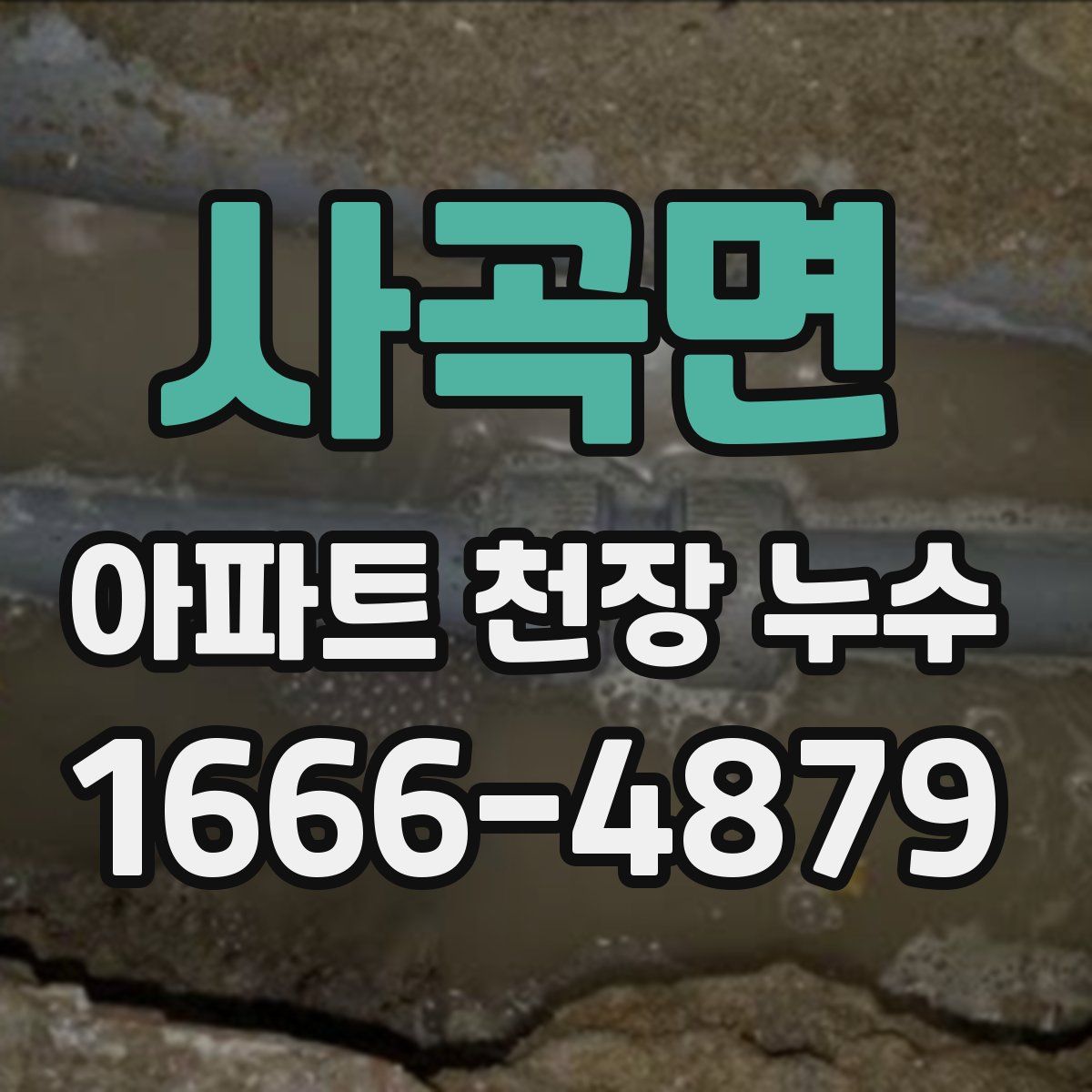 사곡면 아파트 천장 누수