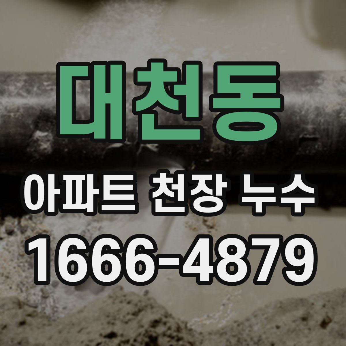 대천동 아파트 천장 누수
