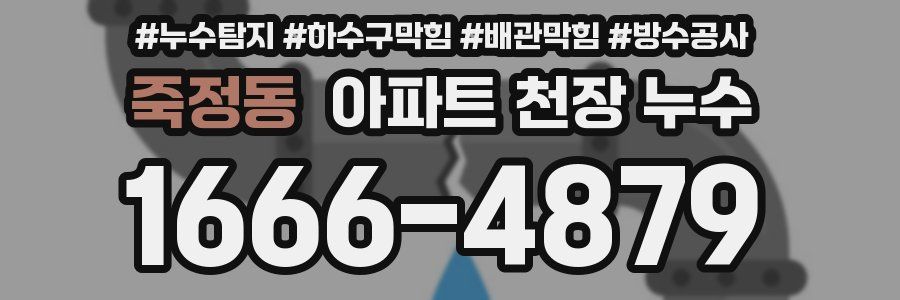 죽정동 아파트 천장 누수