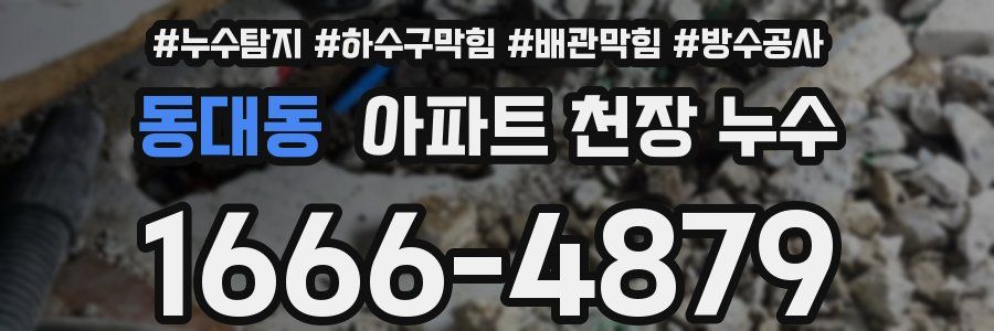 동대동 아파트 천장 누수