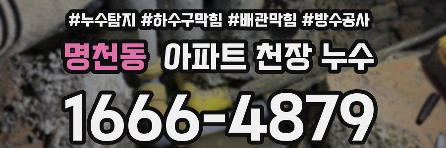 명천동 아파트 천장 누수