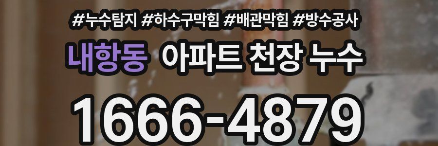 내항동 아파트 천장 누수