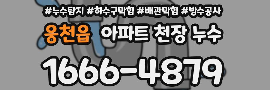 웅천읍 아파트 천장 누수