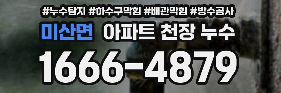 미산면 아파트 천장 누수