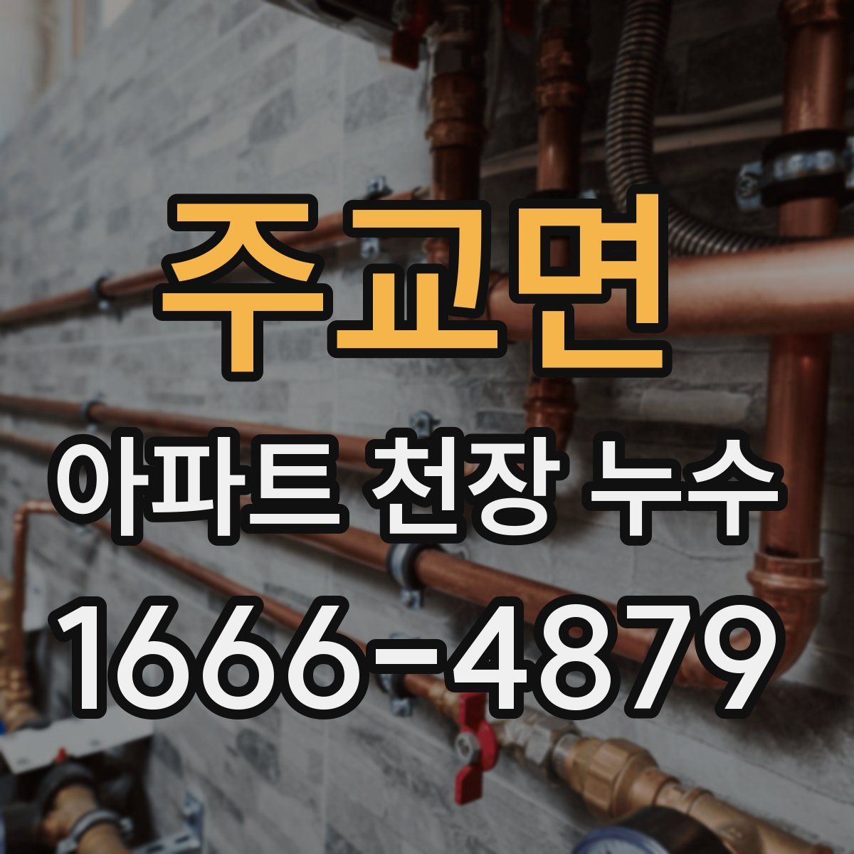 주교면 아파트 천장 누수