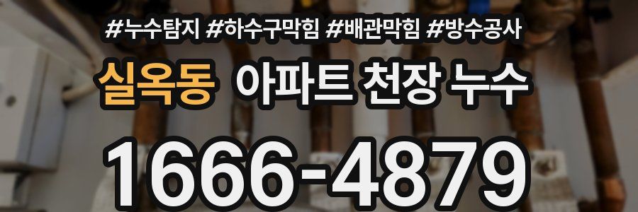 실옥동 아파트 천장 누수