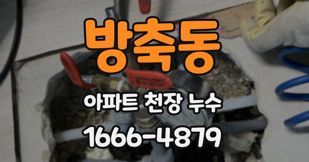 방축동 아파트 천장 누수