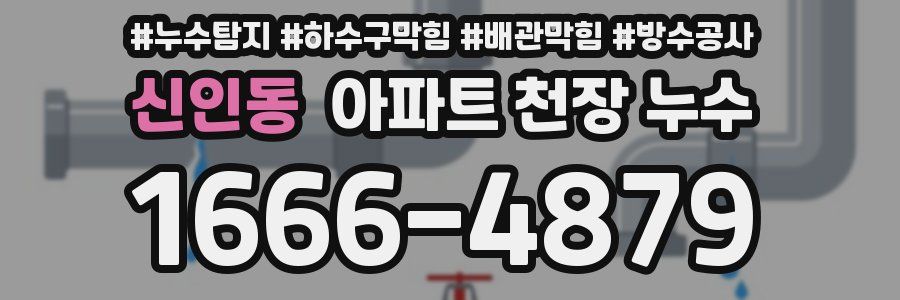 신인동 아파트 천장 누수
