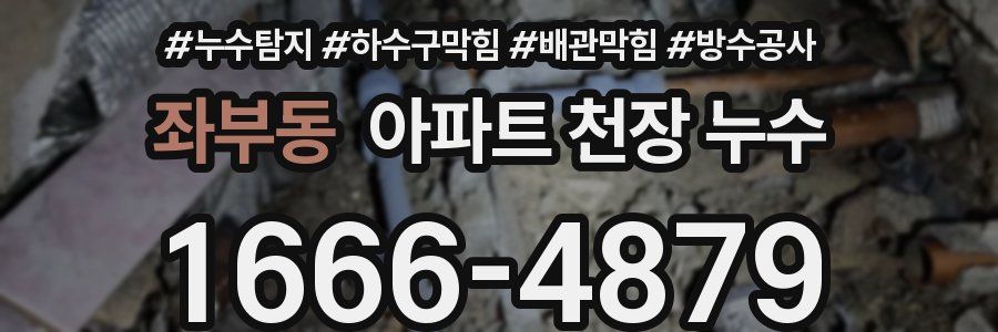 좌부동 아파트 천장 누수