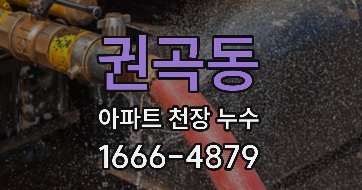 권곡동 아파트 천장 누수