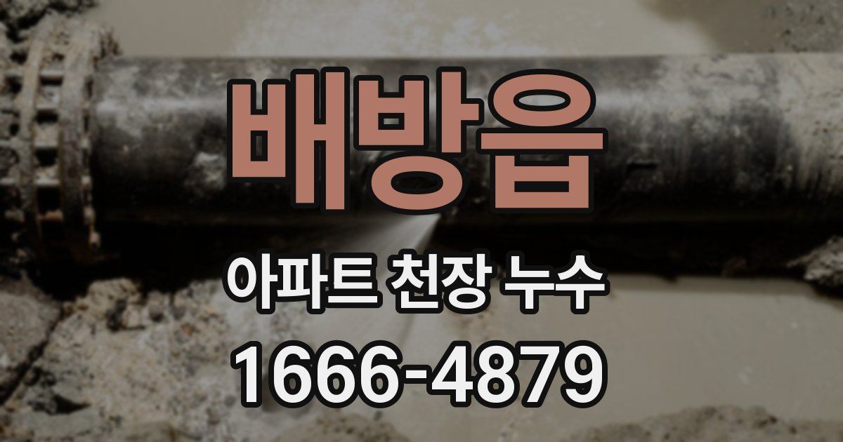 배방읍 아파트 천장 누수