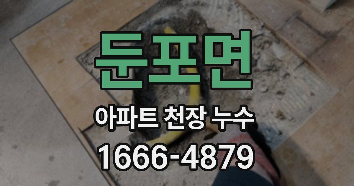 둔포면 아파트 천장 누수