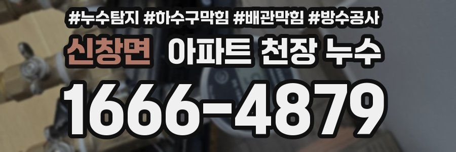 신창면 아파트 천장 누수
