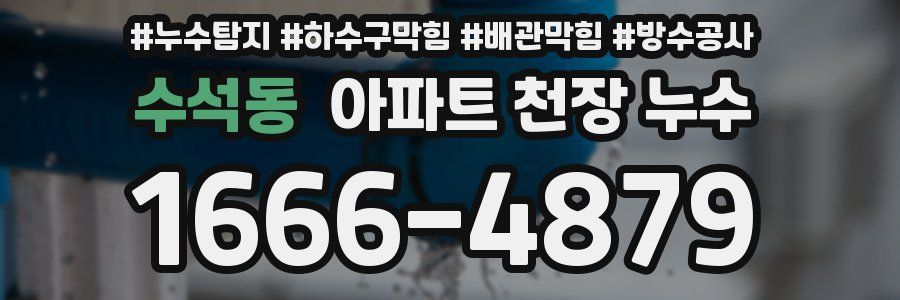 수석동 아파트 천장 누수
