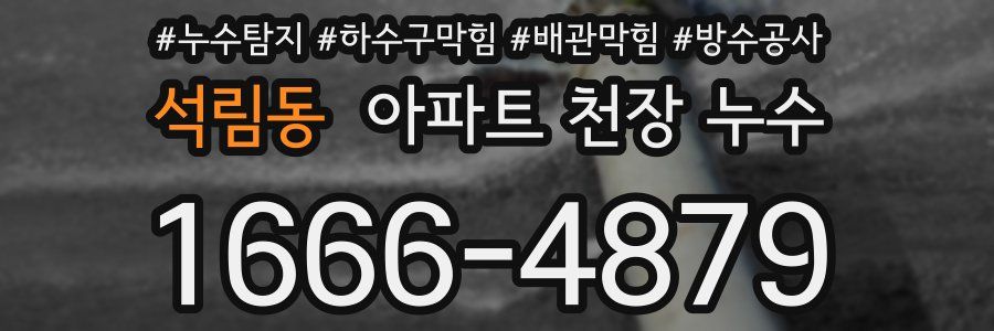 석림동 아파트 천장 누수