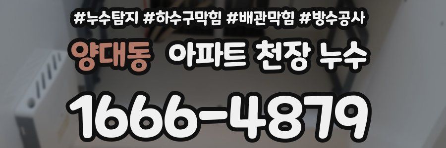양대동 아파트 천장 누수