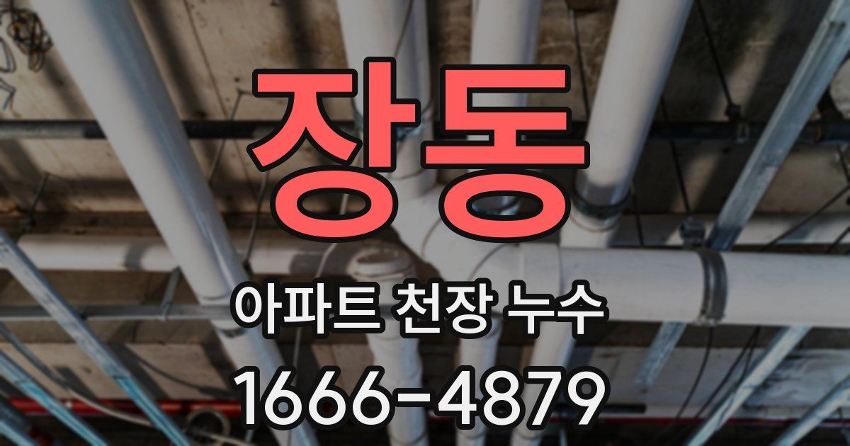 장동 아파트 천장 누수
