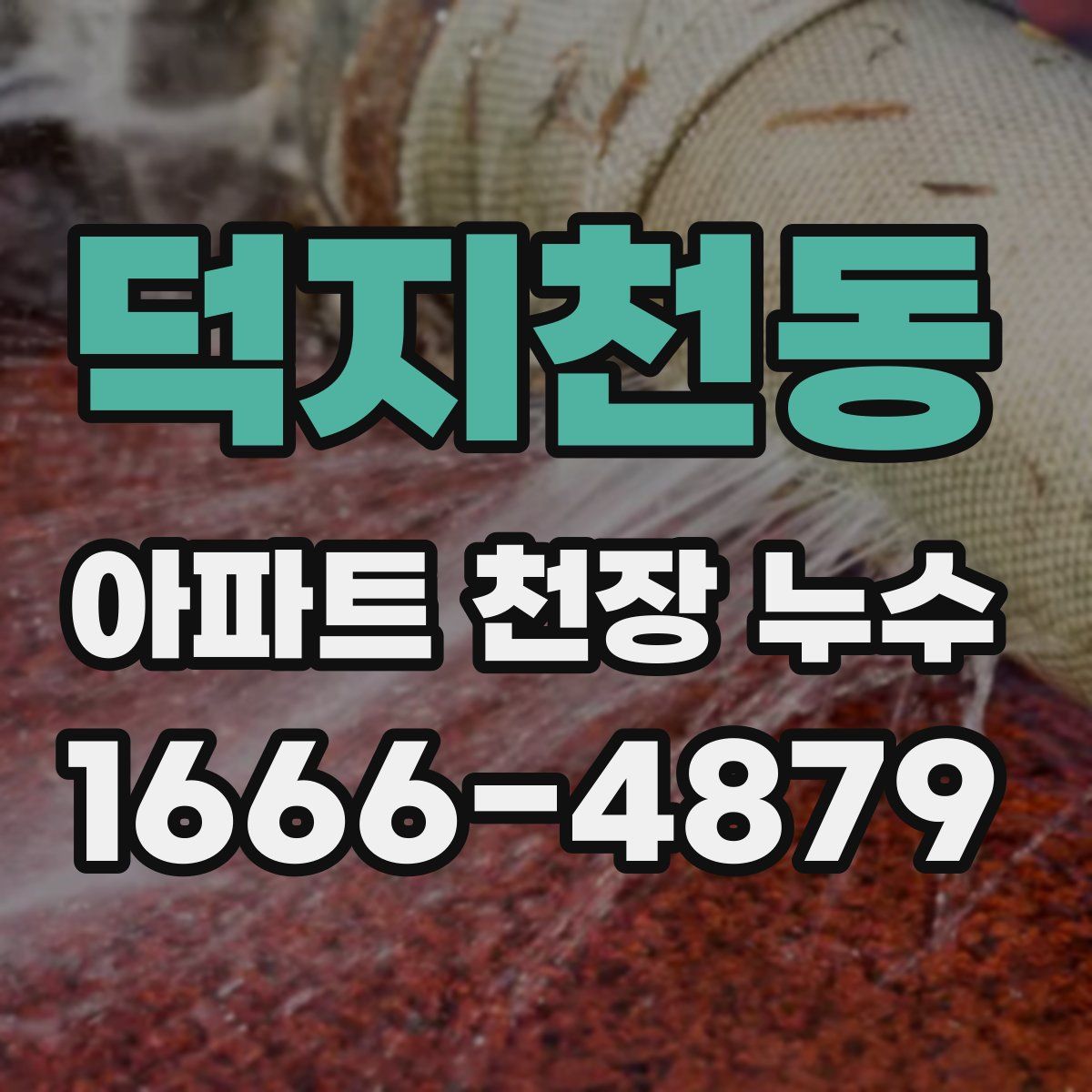 덕지천동 아파트 천장 누수