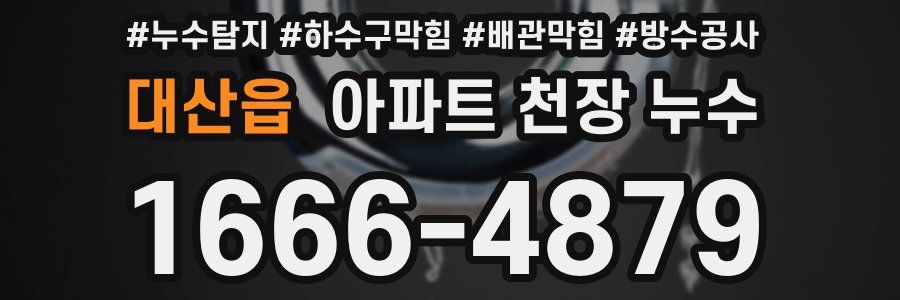 대산읍 아파트 천장 누수