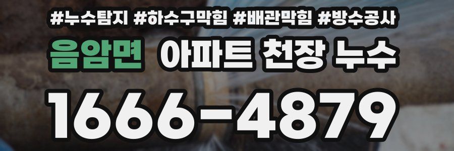 음암면 아파트 천장 누수
