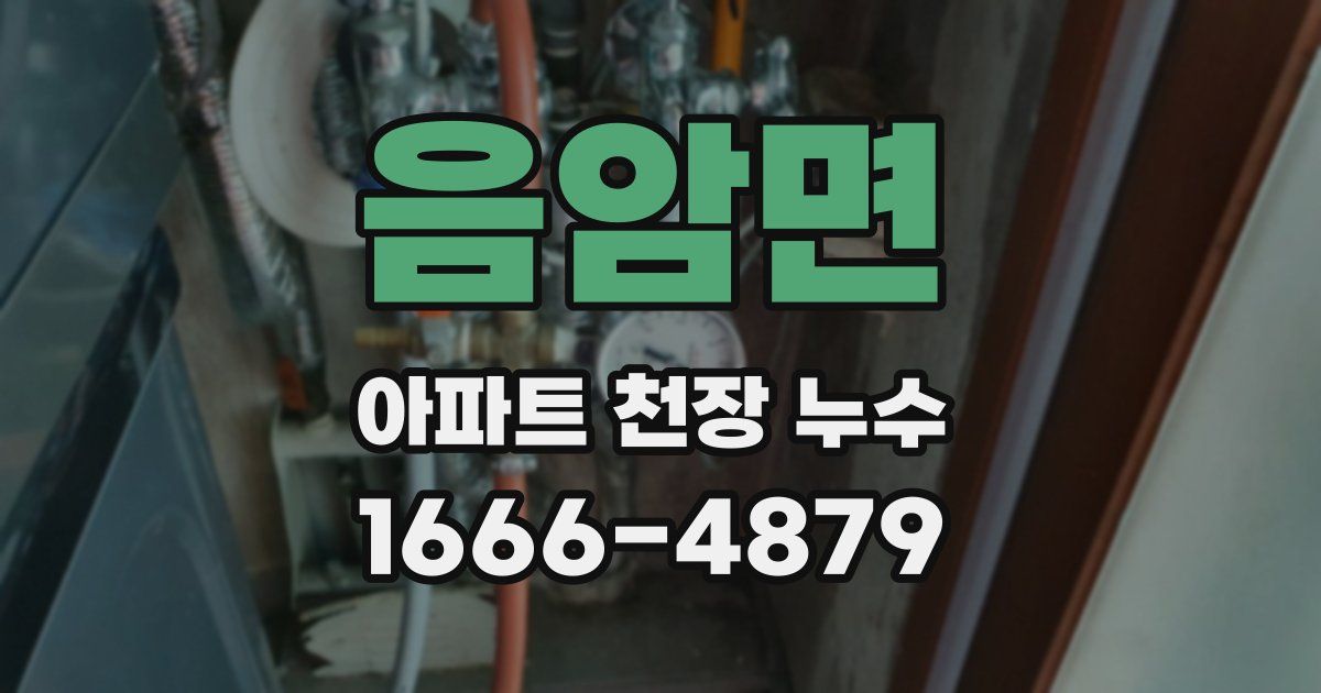 음암면 아파트 천장 누수