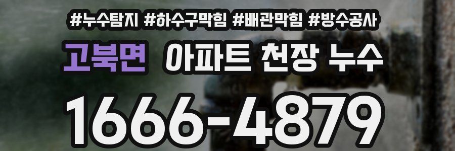 고북면 아파트 천장 누수
