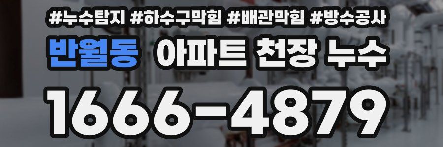 반월동 아파트 천장 누수