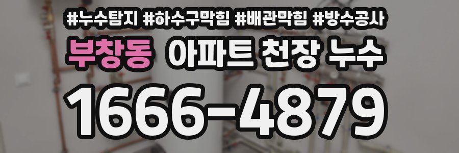 부창동 아파트 천장 누수