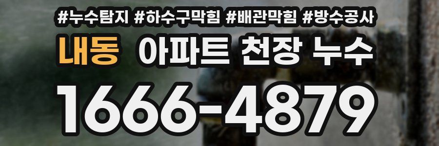 내동 아파트 천장 누수