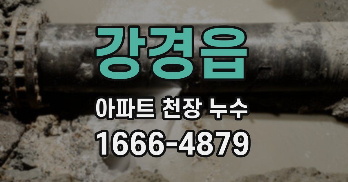 강경읍 아파트 천장 누수