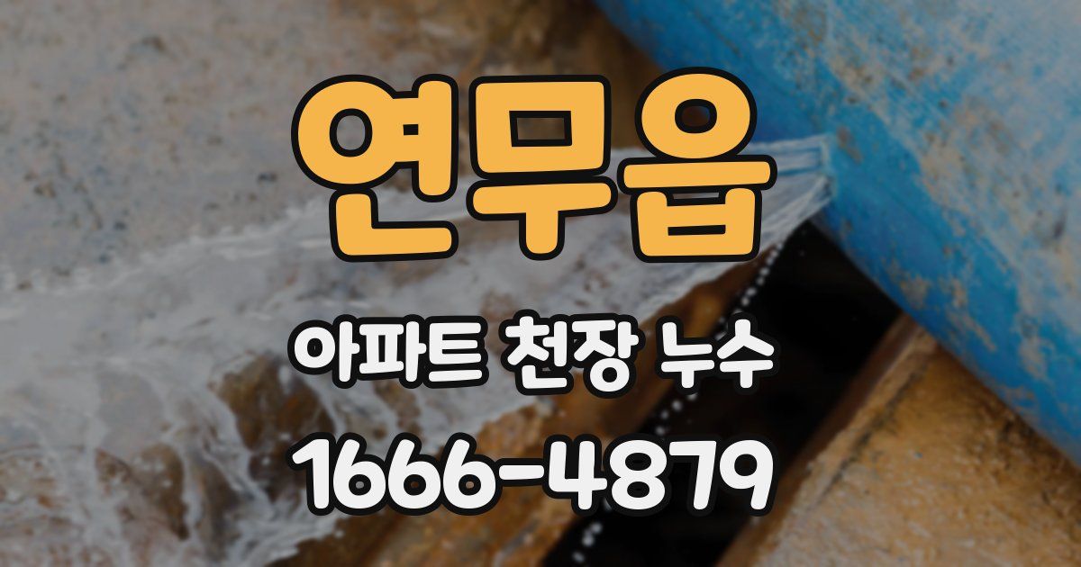 연무읍 아파트 천장 누수
