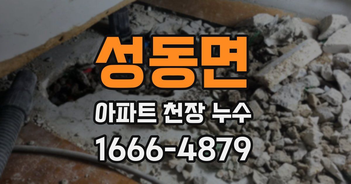 성동면 아파트 천장 누수