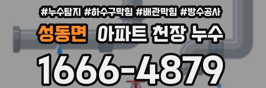 성동면 아파트 천장 누수