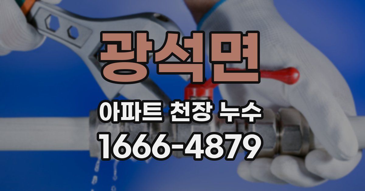 광석면 아파트 천장 누수