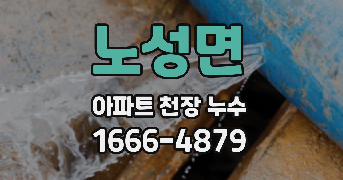 노성면 아파트 천장 누수