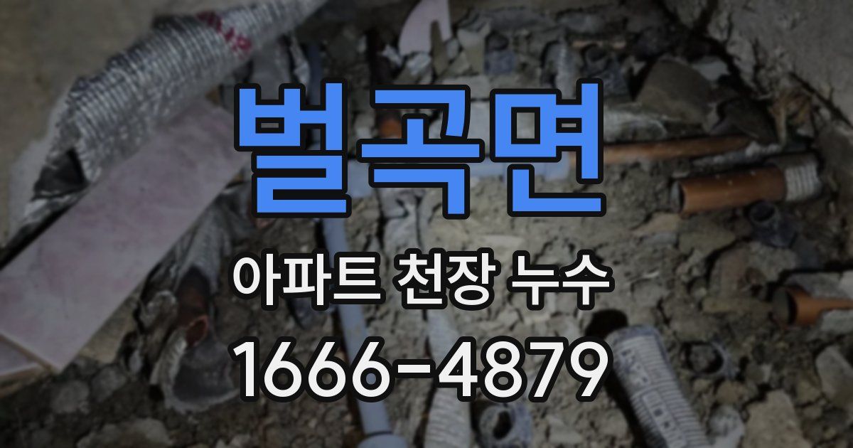 벌곡면 아파트 천장 누수