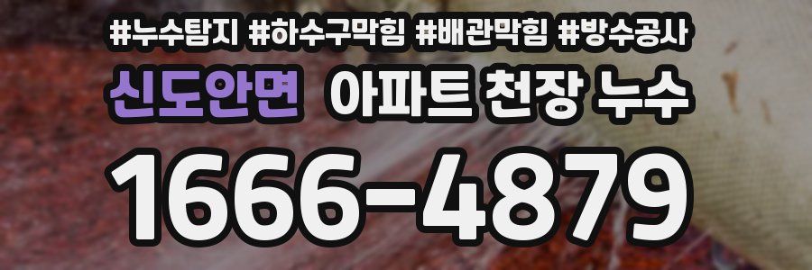 신도안면 아파트 천장 누수