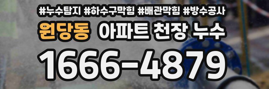 원당동 아파트 천장 누수