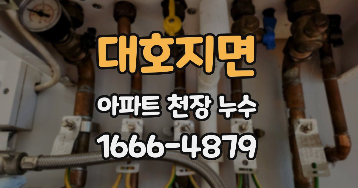 대호지면 아파트 천장 누수