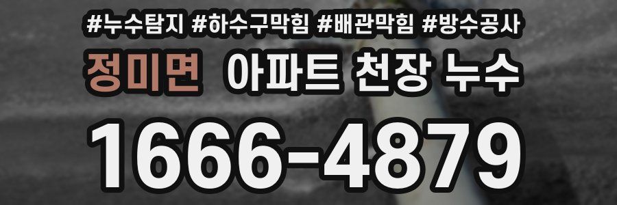 정미면 아파트 천장 누수