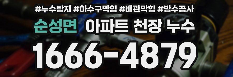 순성면 아파트 천장 누수