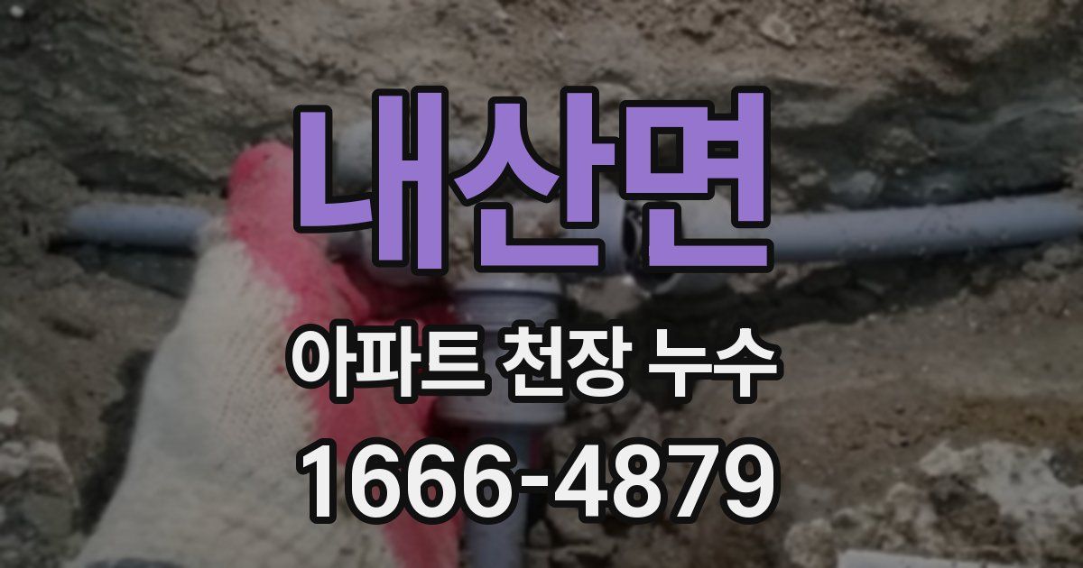 내산면 아파트 천장 누수